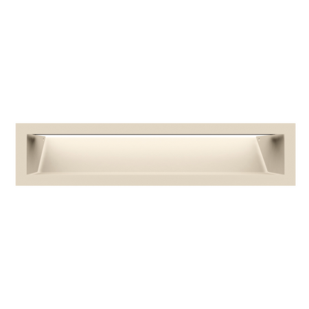Kratki Lüftungsgitter 45S | 90x400x126,5 mm | creme