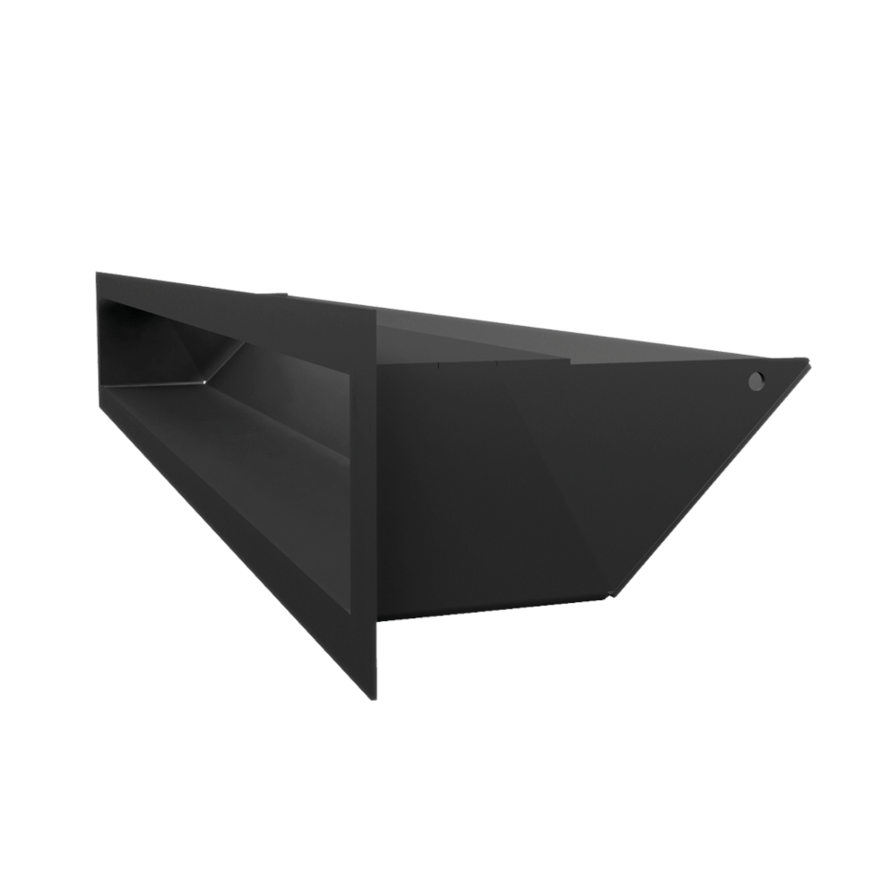 Kratki Lüftungsgitter 45S | 90x600x126,5 mm | schwarz