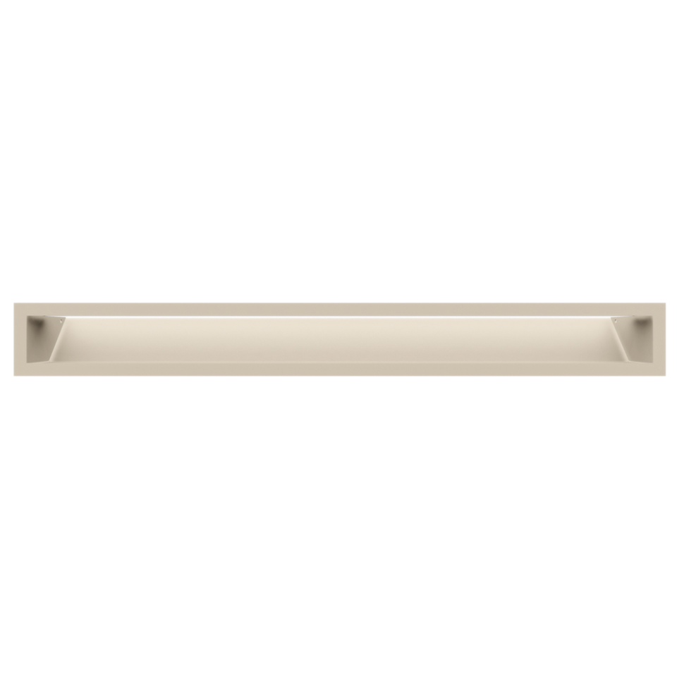 Kratki Lüftungsgitter 45S | 90x800x126,5 mm | creme