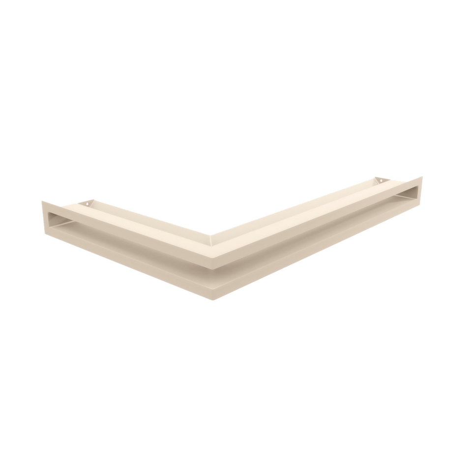 Kratki Eckluftleiste 45S rechts | 400x600 mm Winkel x 60 mm | creme 