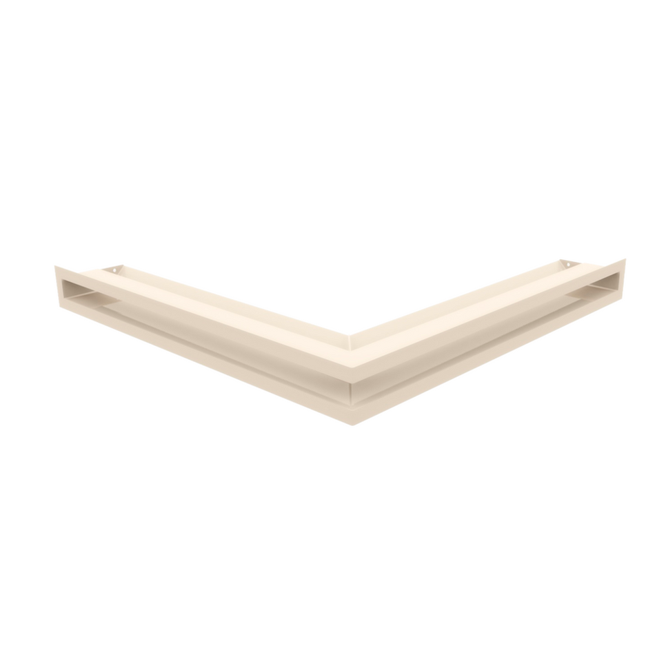 Kratki Eckluftleiste 45S | 560x560 mm Winkel x 60 mm | creme