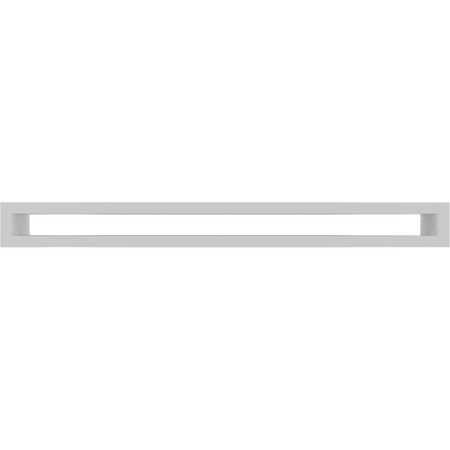 Kratki Luftleiste, Tunnel Luftschlitz | 60x600x71 mm | weiß ➔ Klimaworld.com