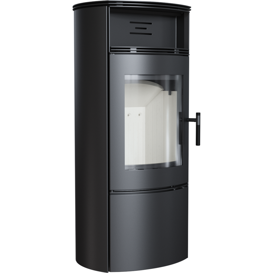 Kratki Kaminofen Falcon 9 W | mit Warmhaltefach | 10 kW | FALCON/W ➔ www.klimaworld.com