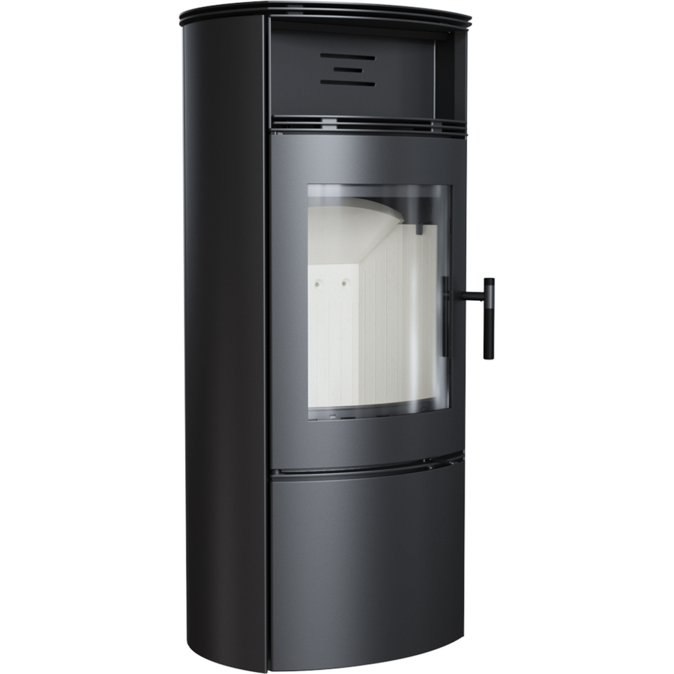 Kratki Kaminofen Falcon 9 W | mit Warmhaltefach | 10 kW | FALCON/W ➔ www.klimaworld.com