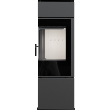 Kratki Kaminofen Thor 8 | Eckkamin - 2-seitig | 8 kW | THOR -> helle Brennraumauskleidung 