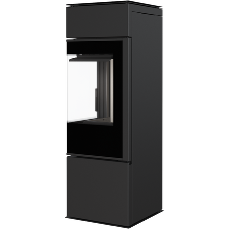 Kratki Kaminofen Thor 8 | Eckkamin - 2-seitig | 8 kW | THOR -> helle Brennraumauskleidung 
