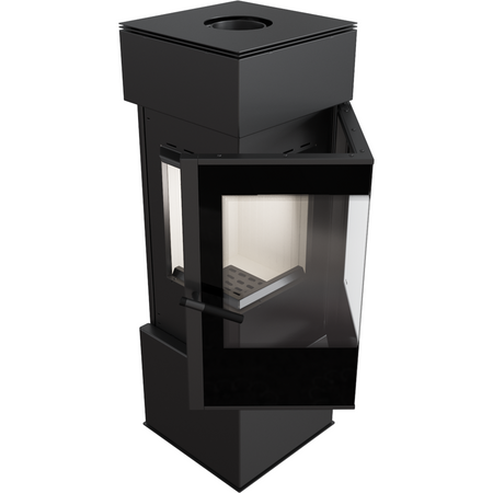 Kratki Kaminofen Thor 8 | Eckkamin - 2-seitig | 8 kW | THOR