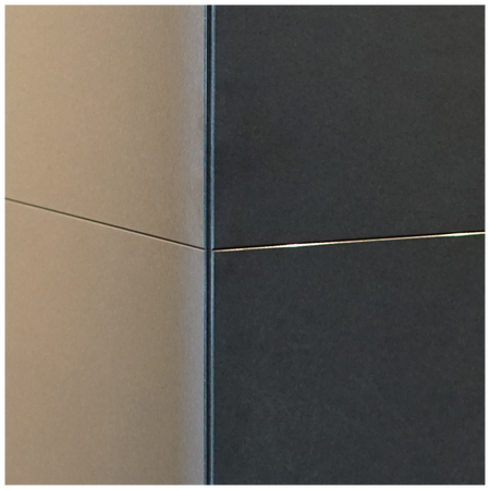 Ansicht Ecke - Granitverkleidung - HEB/INDIAN/BLACK