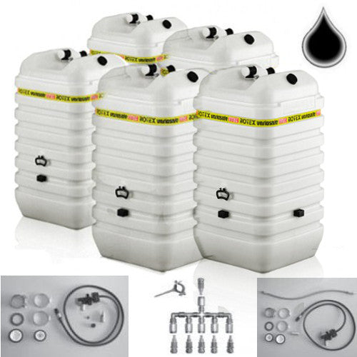 ROTEX Sicherheizöltank für Hochwasser im Tank WSF605 5x600 L + Grundpaket WA/WB/VWS