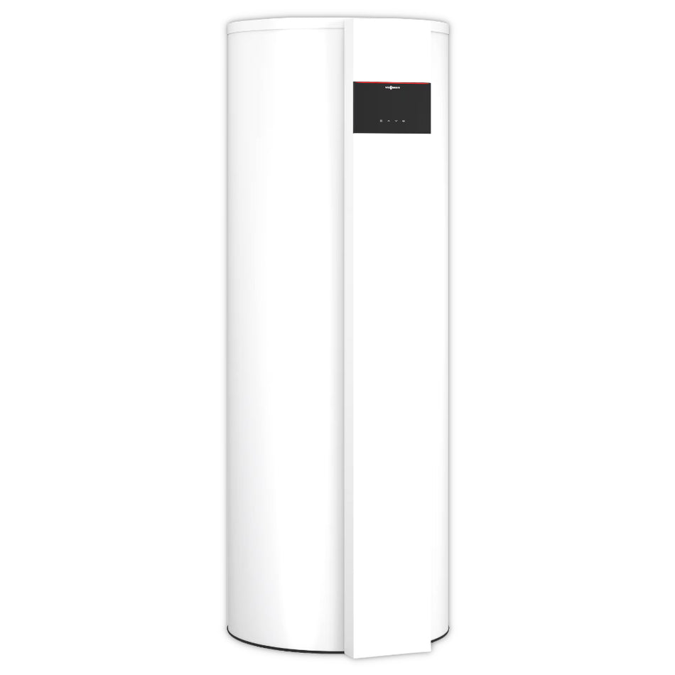 Viessmann Vitocal 262-A T2H-R290 Warmwasserwaermepumpe weisser stehender Speicher mit schwarzem Display | Klimaworld.com