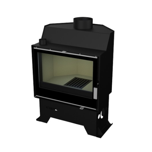 KRETZ | Kamineinsatz Z 103 S | Schamotte-Box | Doppelglas | 10 kW
