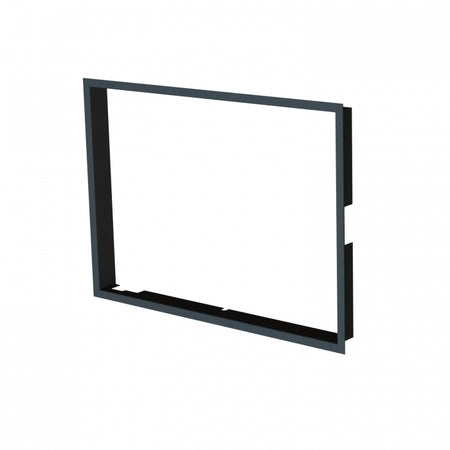 EINBAURAHMEN 1X90° SCHWARZ 60mm BEF FEEL |INKLUSIVE|