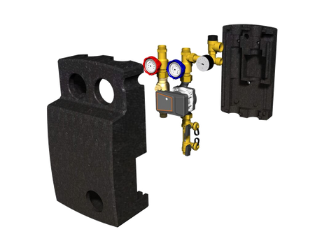 Zweistrang Solarstation mit Hocheffizienzpumpe Hydra