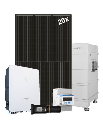 Sungrow Hybrid Solaranlage 7,6 kW + SBR Stromspeicher | kompl. Set