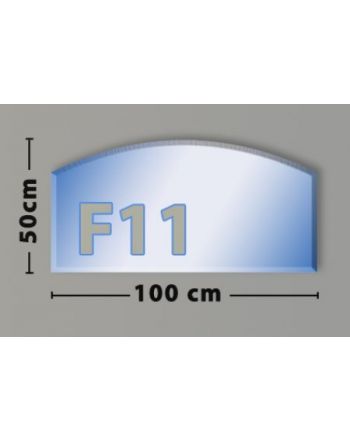 Segmentbogen F11 Funkenschutzplatte aus Sicherheitsglas