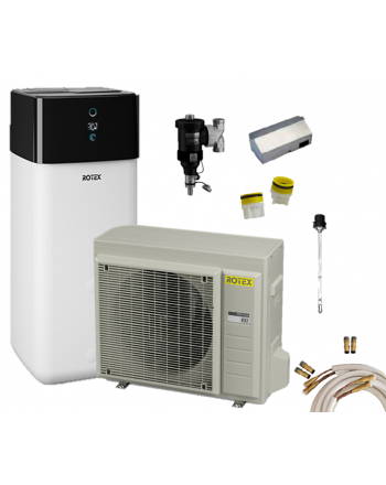 Rotex Luft-Wasser-Wärmepumpen Set | HPSU compact Ultra + 500 l | 6 kW inkl. Zubehör