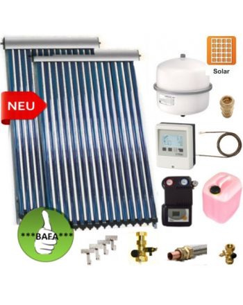 Solarpaket Thermoflux SRC 30-2 mit Vakuumröhrenkollektoren mit 9,1m²