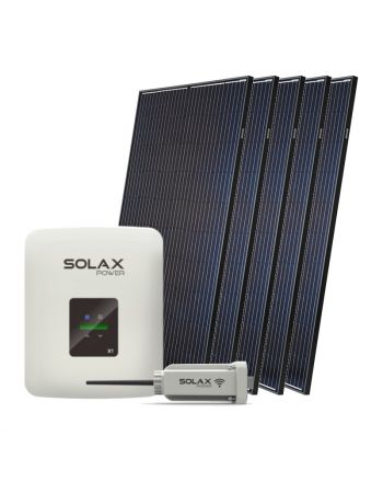 Solax Solar Komplett Set | 5x 380 Watt Halbzellen Module | 1900 Watt
