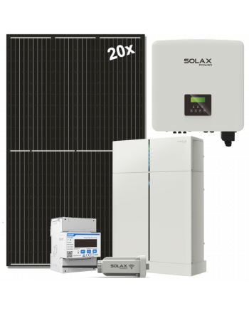 Solax Hybrid Solaranlage 7,6 kW + T-BAT H6 Stromspeicher | kompl. Set