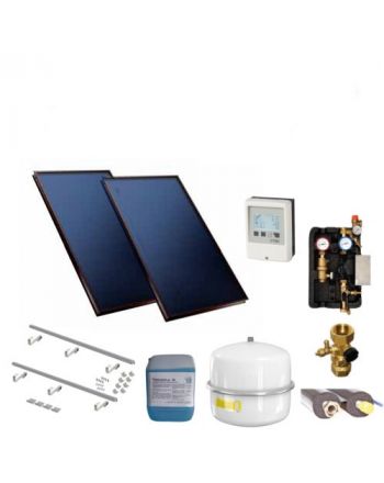 Solarpaket TFK Premium 2.3 Flachkollektorenset 9,36 m² | Klimaworld.com
