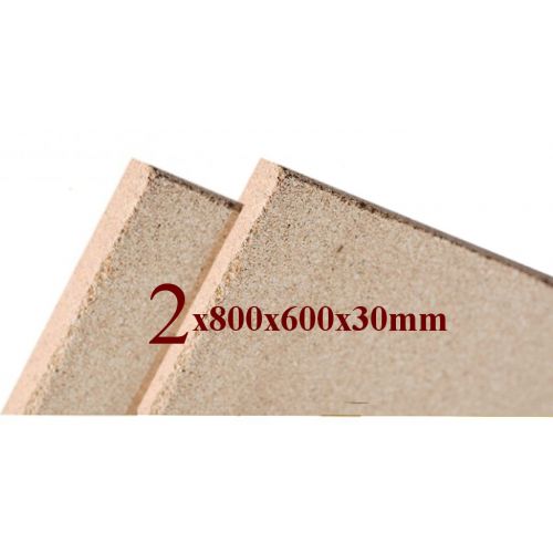 Vermiculite Platte  Brandschutzplatten 800x600x30 mm