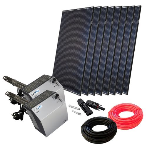 Minisolar | Balkonsolar | Mono Octo-Set 2560 Watt | Elwa-Set | Klimaworld