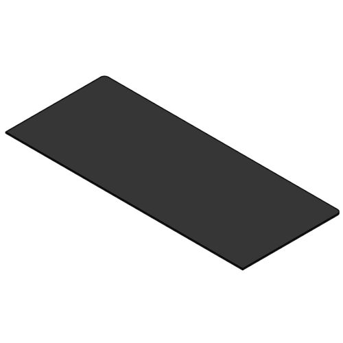 TermaTech | Stahl-Bodenplatte | Rechteck Schwarz | Größe wählbar