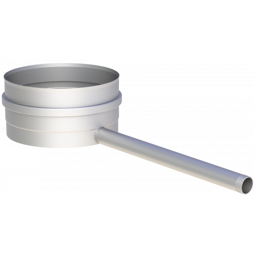 Kondensatschale mit Ablauf 250 mm und 1/2'' Nippel Ø 160 mm