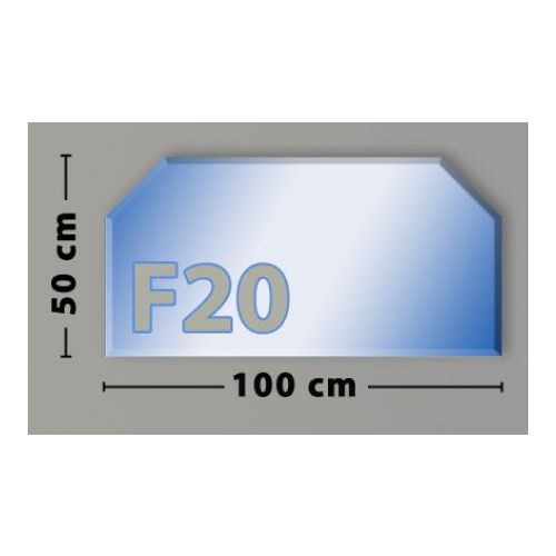 Sechseck F20 Funkenschutzplatte aus Sicherheitsglas