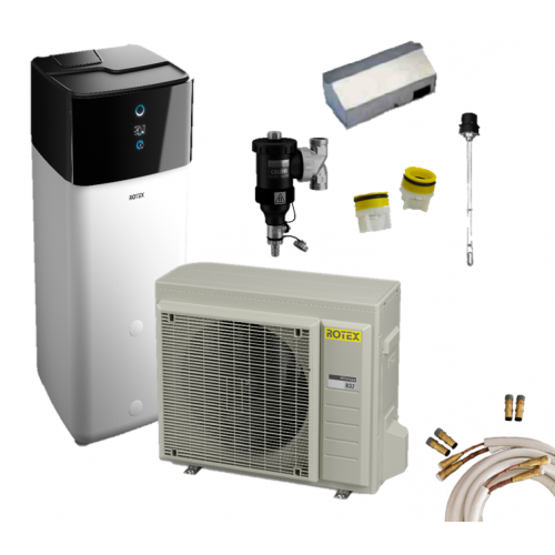Rotex Luft-Wasser-Wärmepumpen Set | HPSU compact Ultra 308 Biv | 6 kW