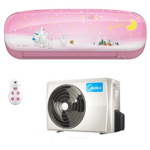 Midea Klimaanlage Kids Star 27 Inverter Wandgerät in pink mit 2,6kW