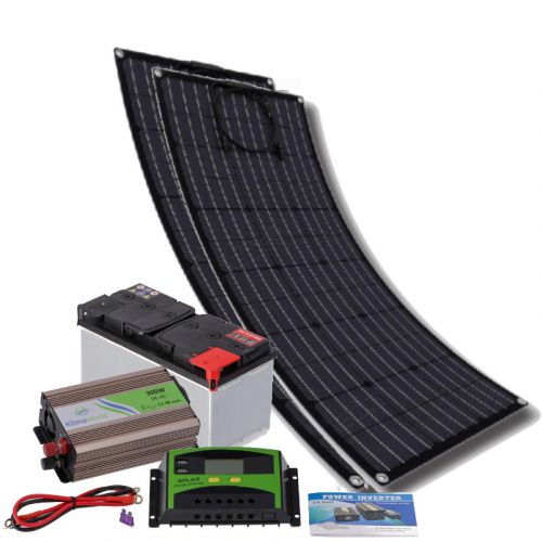 Insel Solaranlage | flexibles Komplettset 300 Watt | Quick-Charge | Klimaworld