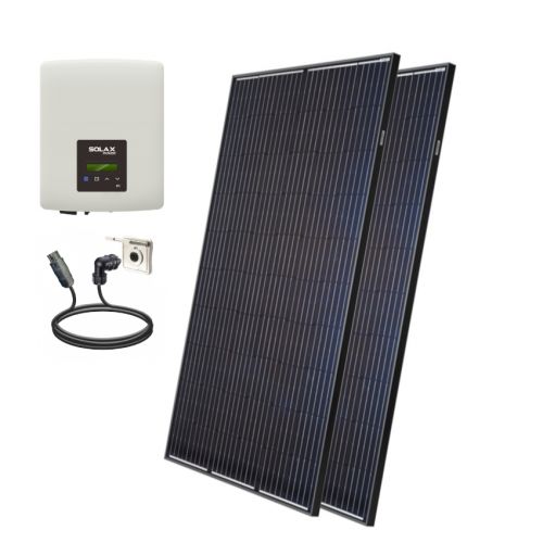 Minisolar | Balkon Solar | Mono Duo-Set 640 Watt | inkl. Einspeissteckdose | Klimaworld