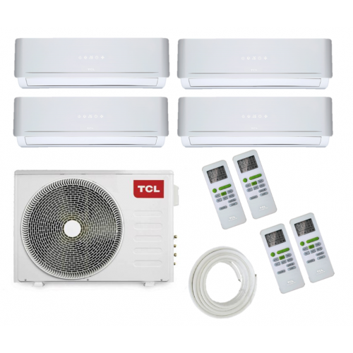 TCL Inverter-Multisplit-Klimaanlage | FMA Quattro | 4 x 2,2 kW | 30000 BTU