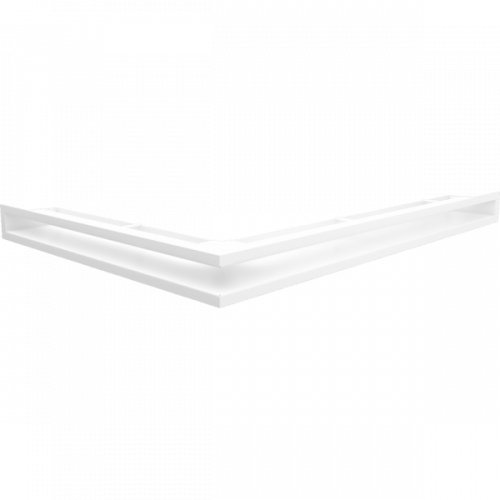 Kratki Eckluftleiste rechts | 547x766mm Winkel x 60mm | weiß