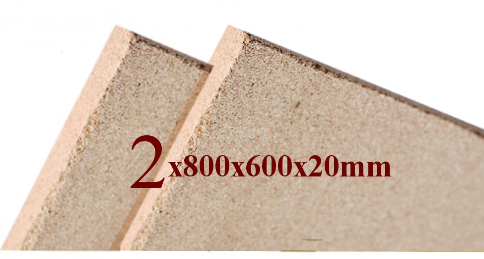 Vermiculite, Brandschutzplatten, 800x600x20